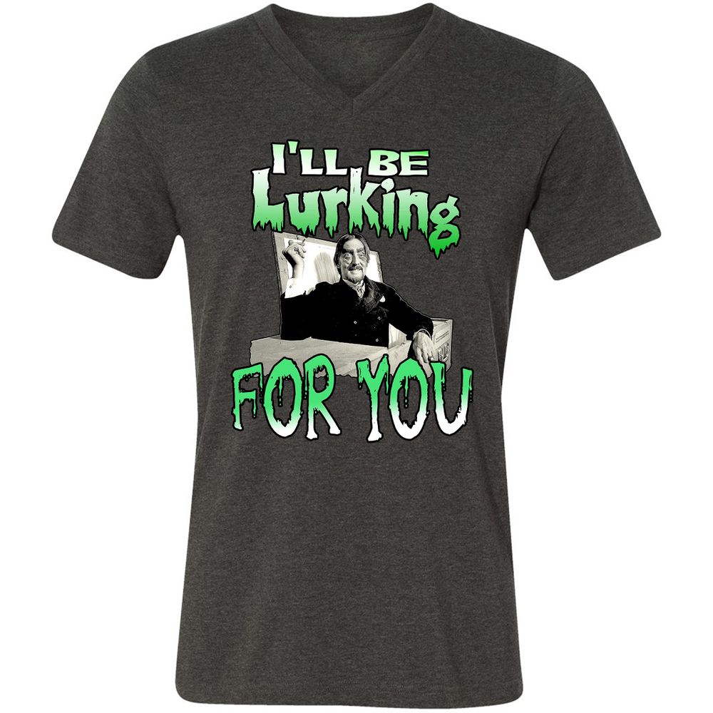 Unisex V-Neck T-Shirt - HTW4R57V - Dark Grey Heather - 8