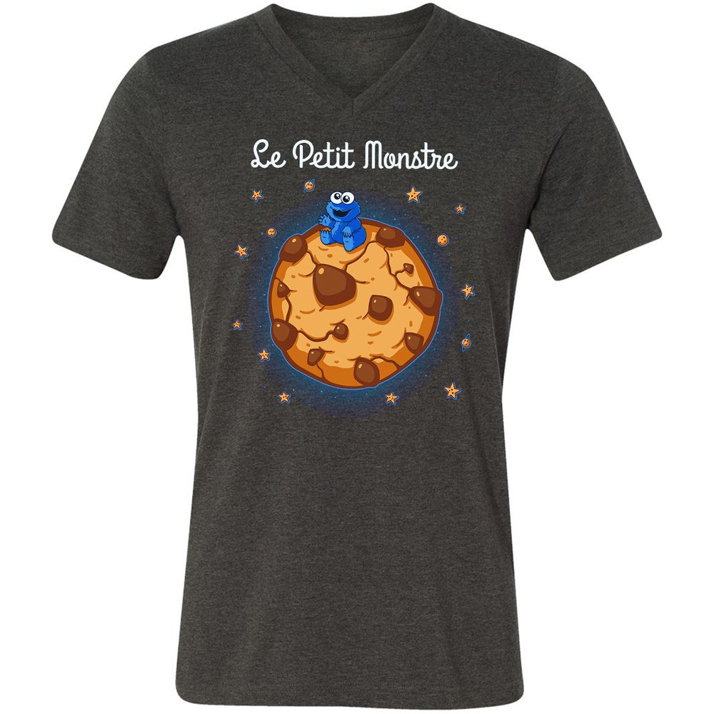 Unisex V-Neck T-Shirt - EZ3VNJAF - Dark Grey Heather - 8
