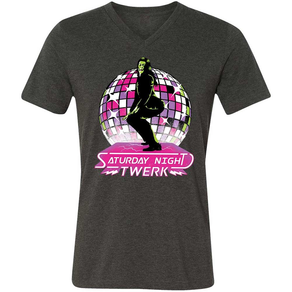 Saturday Night Twerk - Dark Grey Heather - 8