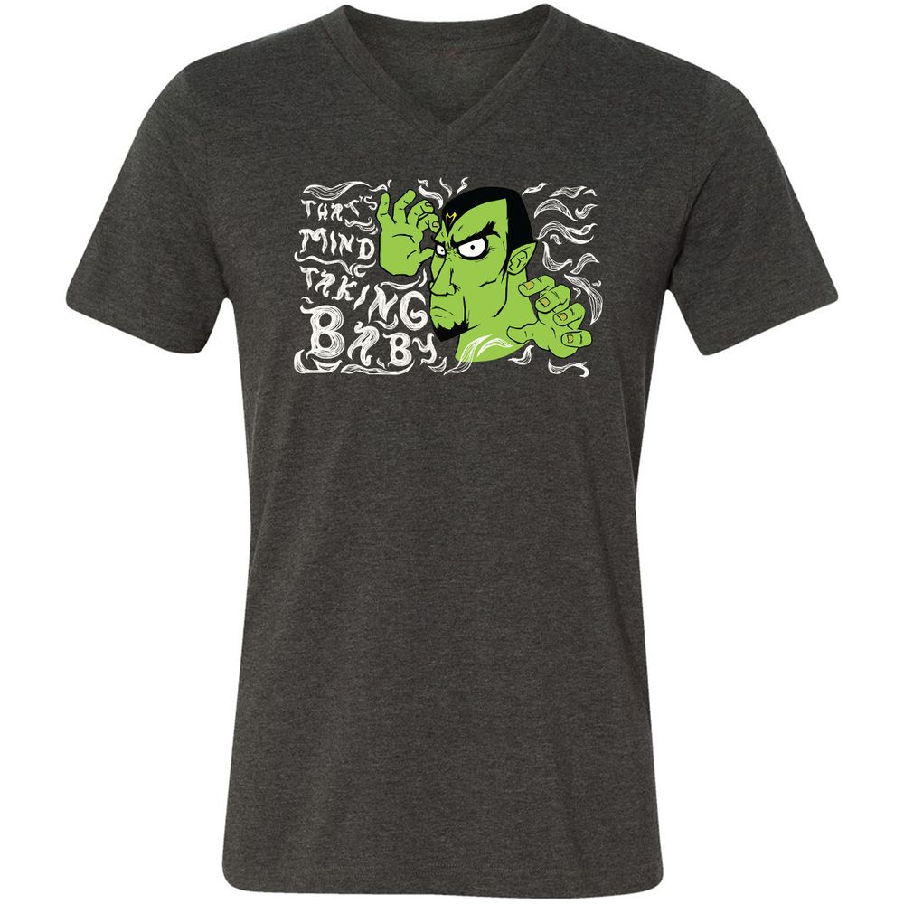 Unisex V-Neck T-Shirt - ZEANUVXZ - Dark Grey Heather - 8