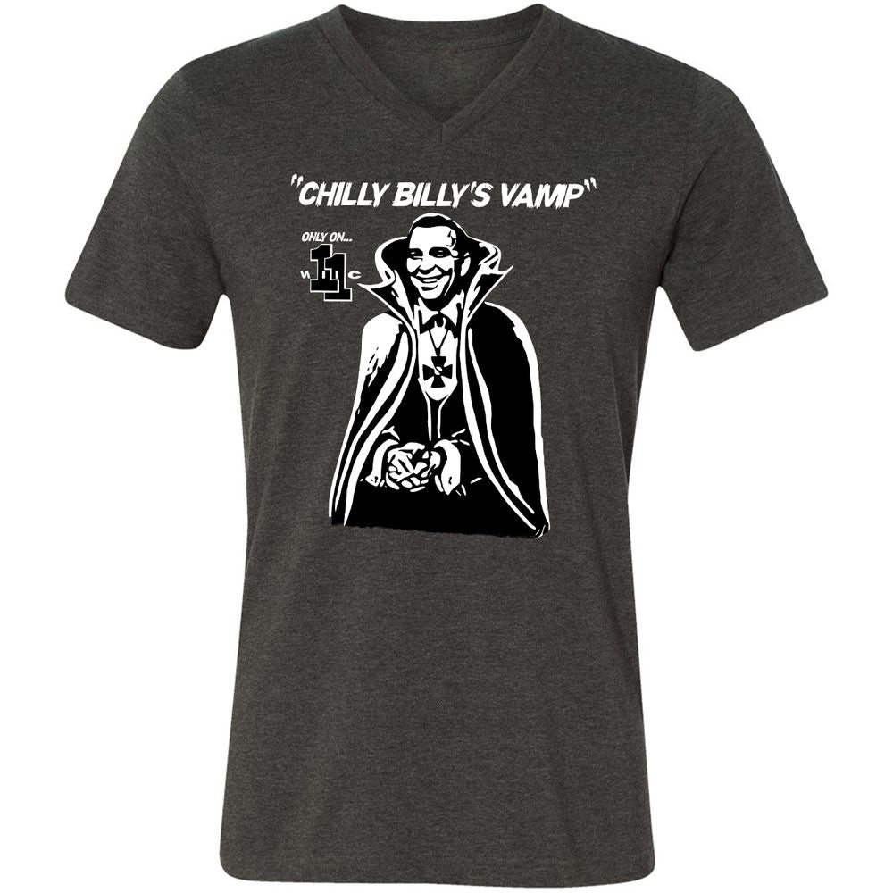 Unisex V-Neck T-Shirt - BL22T6U6 - Dark Grey Heather - 8