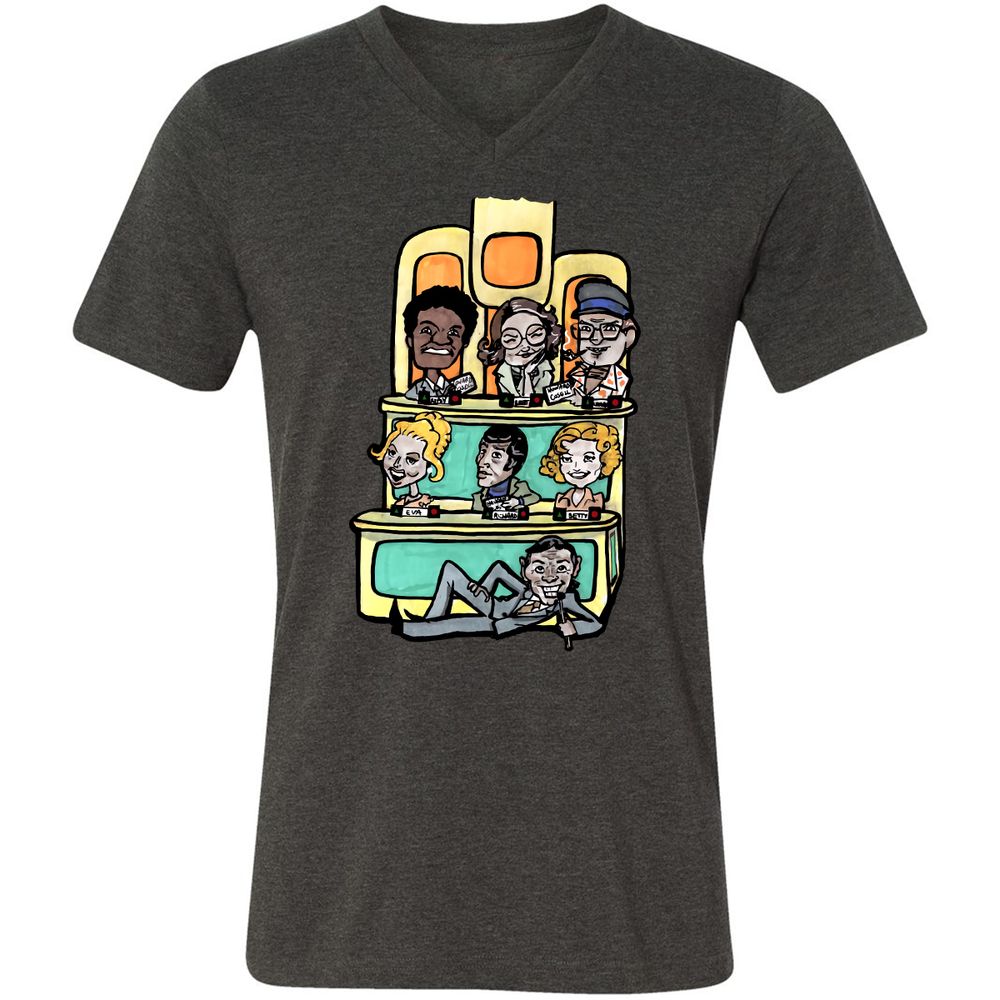 Unisex V-Neck T-Shirt - VU3S8K4U - Dark Grey Heather - 8