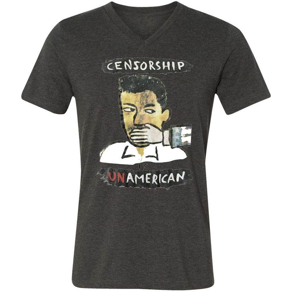 Censorship is Unamerican - Dark Grey Heather - 8