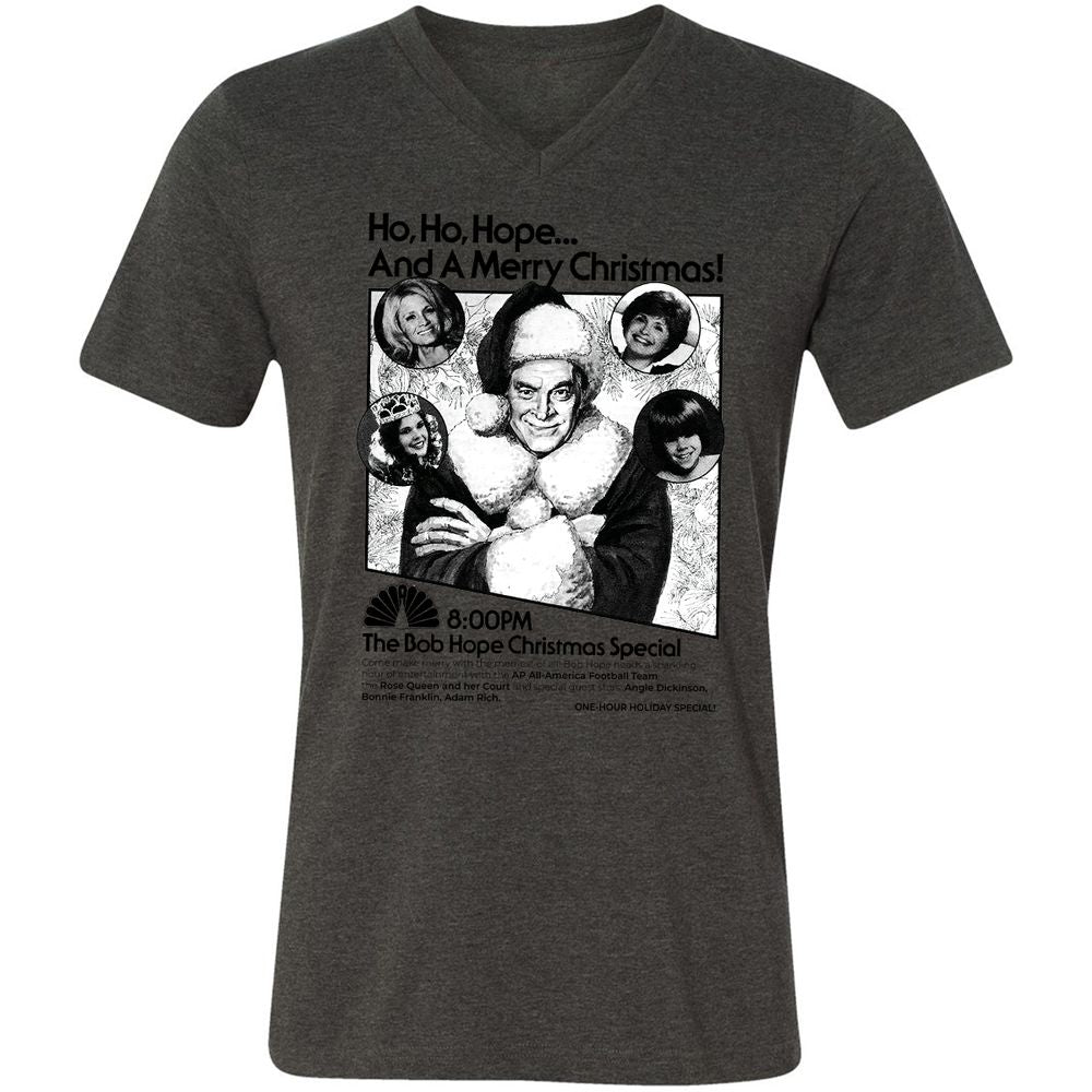 Unisex V-Neck T-Shirt - UJVG6X6C - Dark Grey Heather - 8