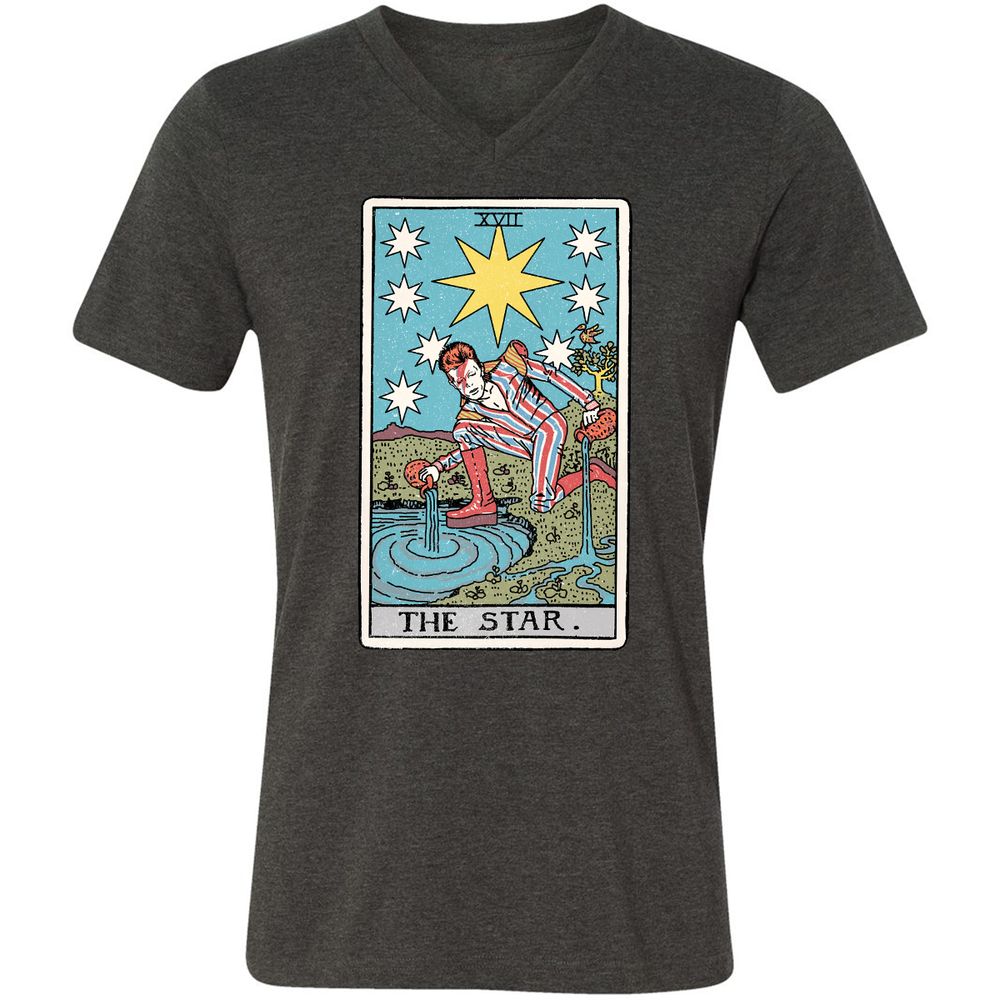 Unisex V-Neck T-Shirt - S8BLAS6E - Dark Grey Heather - 8