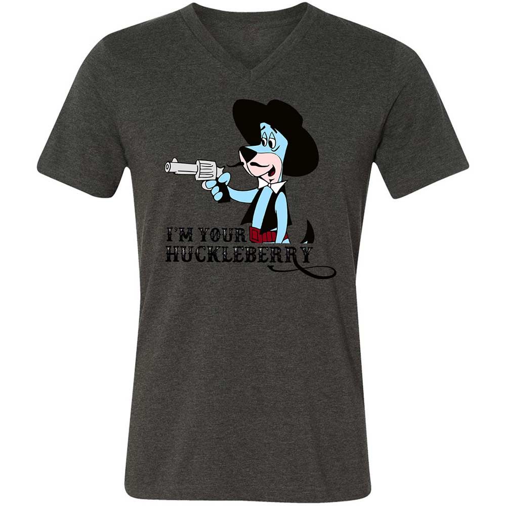 Unisex V-Neck T-Shirt - BH985VSW - Dark Grey Heather - 8