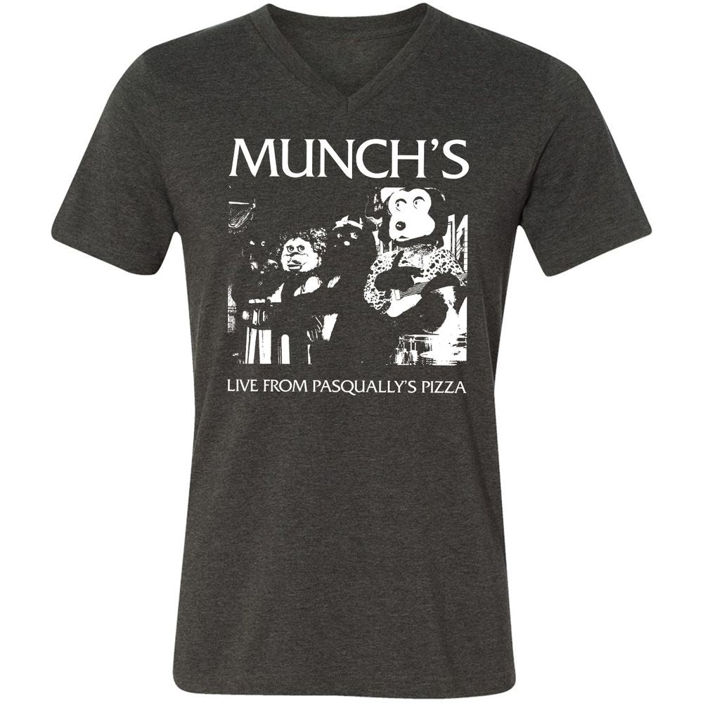 Unisex V-Neck T-Shirt - 77PBSNG3 - Dark Grey Heather - 8