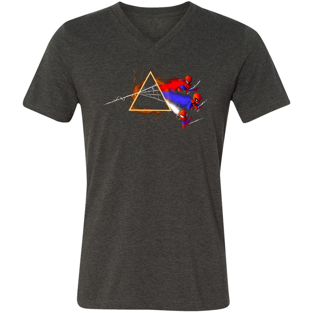 Unisex V-Neck T-Shirt - Y7VF84EQ - Dark Grey Heather - 8