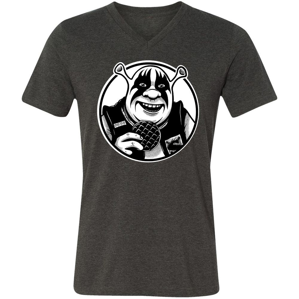 Unisex V-Neck T-Shirt - FEAMGZ36 - Dark Grey Heather - 8