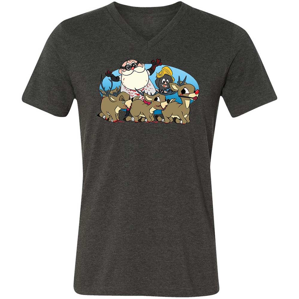 Santapede Greeting - Dark Grey Heather - 8
