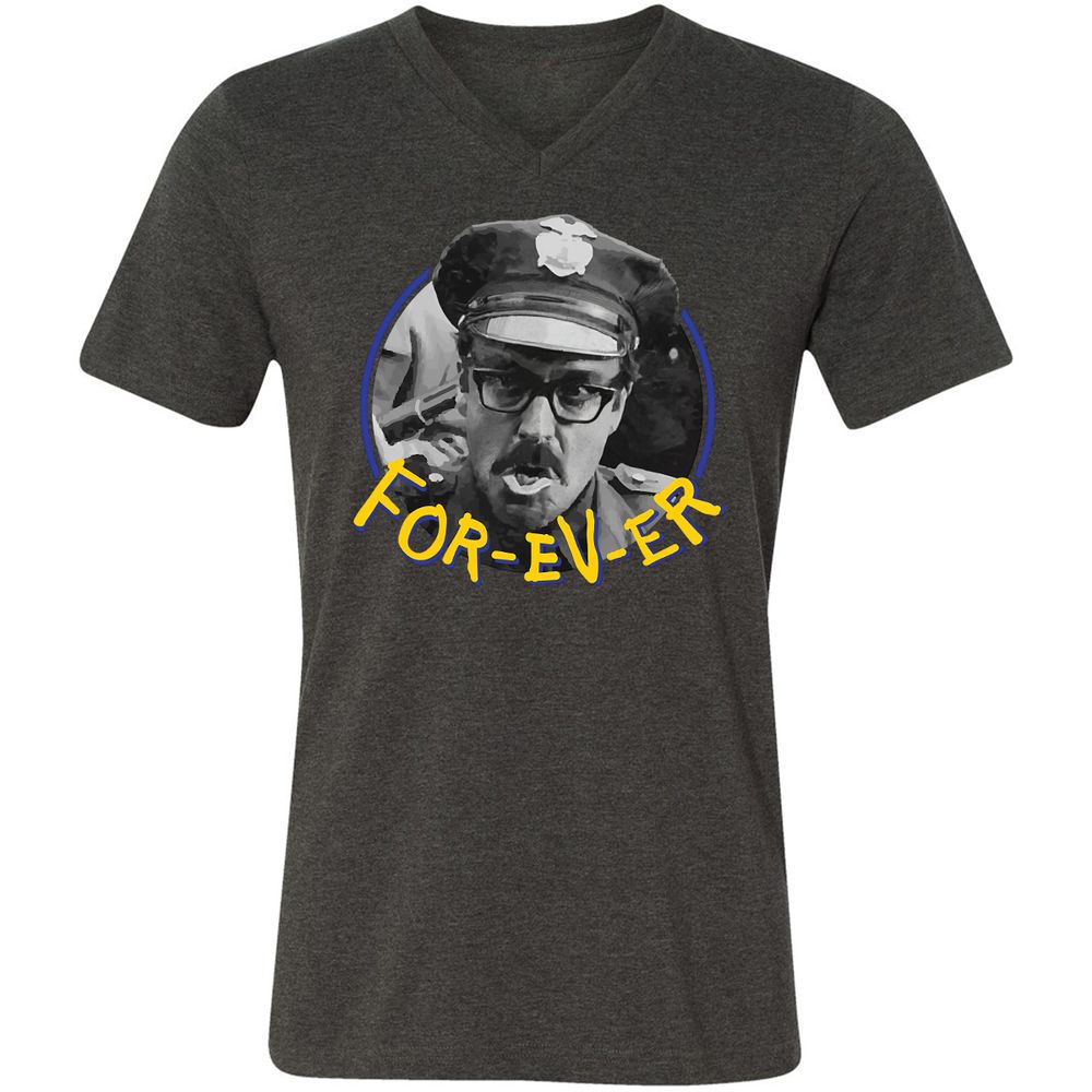 Unisex V-Neck T-Shirt - MD6PWGUB - Dark Grey Heather - 8