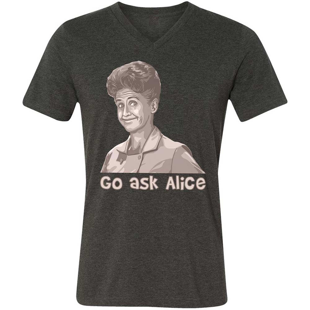 Unisex V-Neck T-Shirt - 23579J1Q - Dark Grey Heather - 8