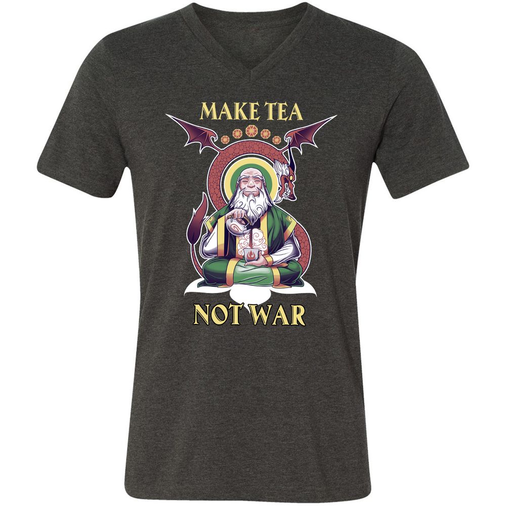 Unisex V-Neck T-Shirt - 859WX3VJ - Dark Grey Heather - 8