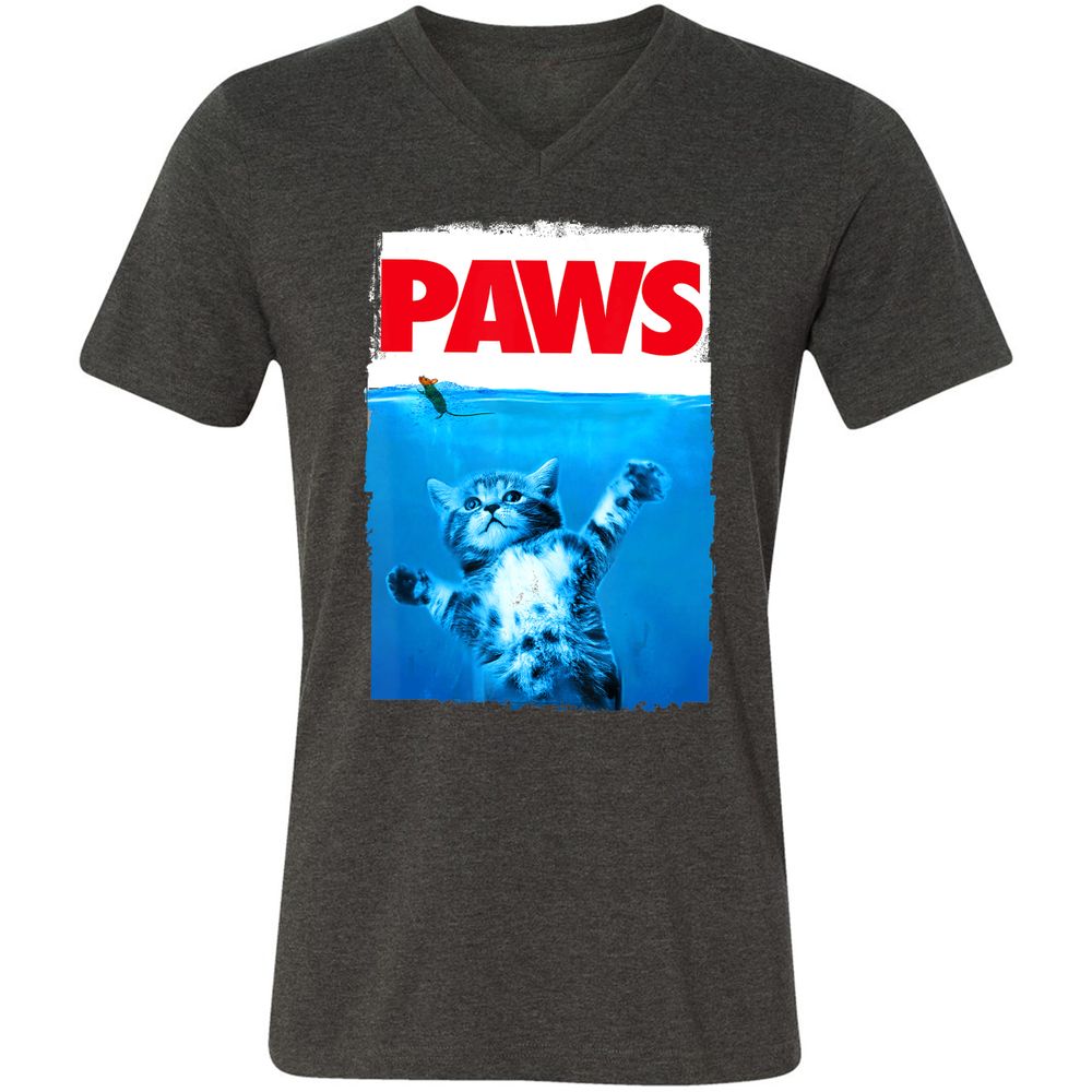 Unisex V-Neck T-Shirt - WRN42W1T - Dark Grey Heather - 8