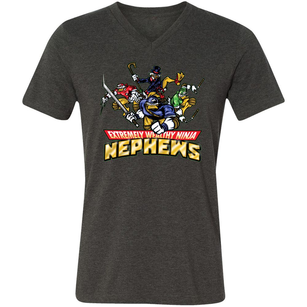 Unisex V-Neck T-Shirt - VZZY31PT - Dark Grey Heather - 8