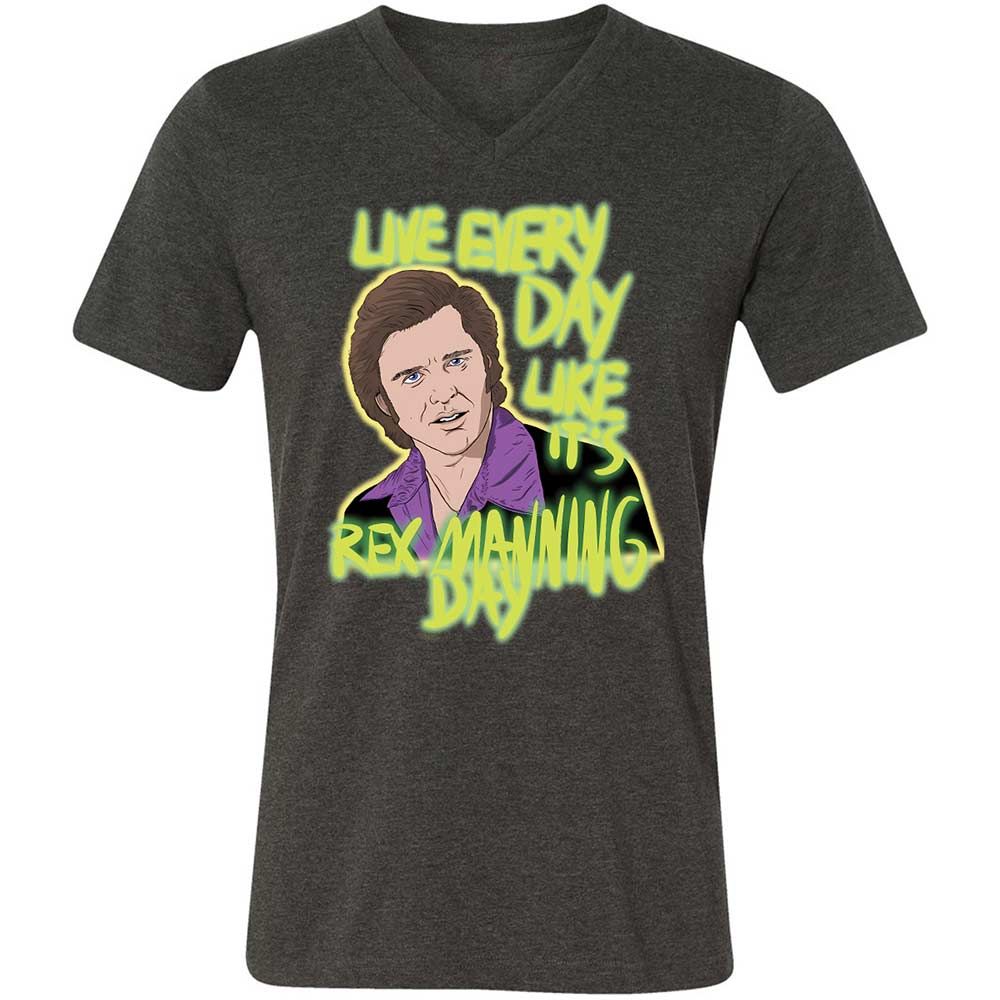 Unisex V-Neck T-Shirt - E2J26ZB4 - Dark Grey Heather - 8