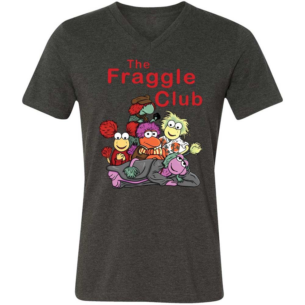 Unisex V-Neck T-Shirt - VETTD6V9 - Dark Grey Heather - 8