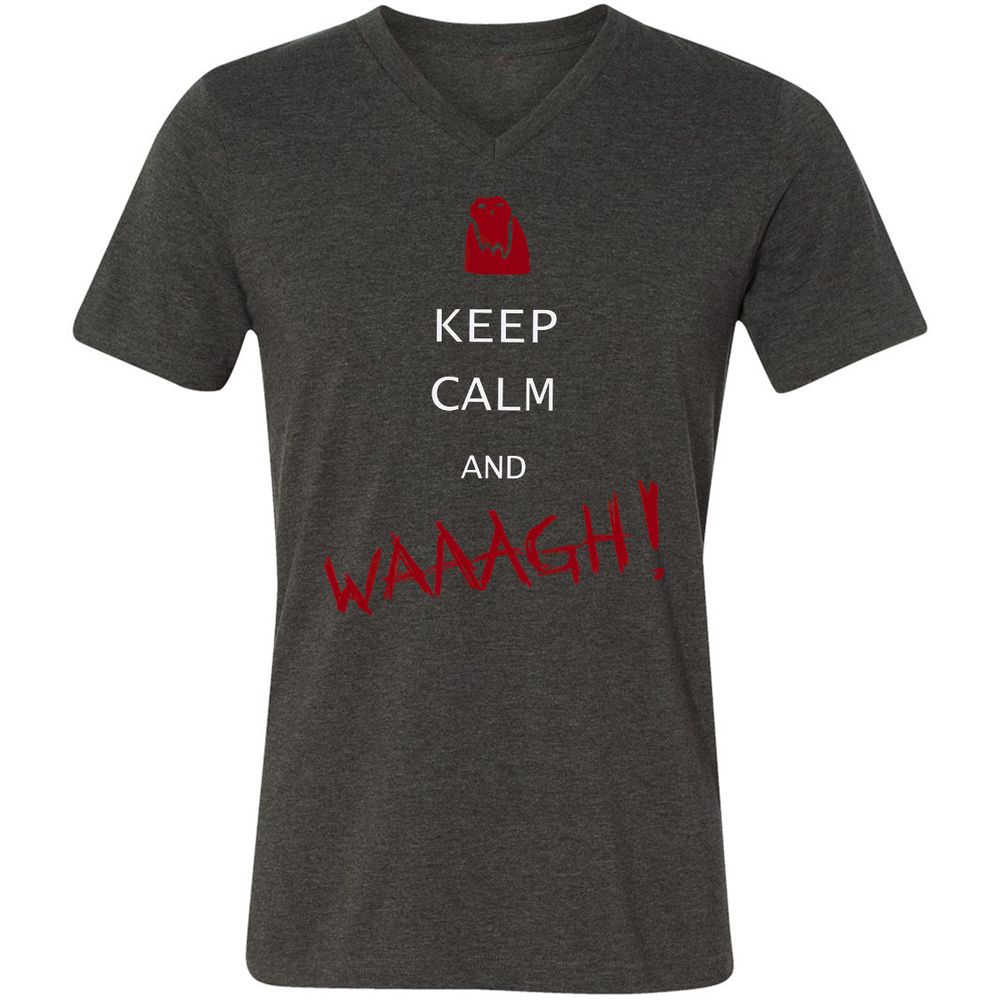 Unisex V-Neck T-Shirt - 4PCUZHVR - Dark Grey Heather - 8