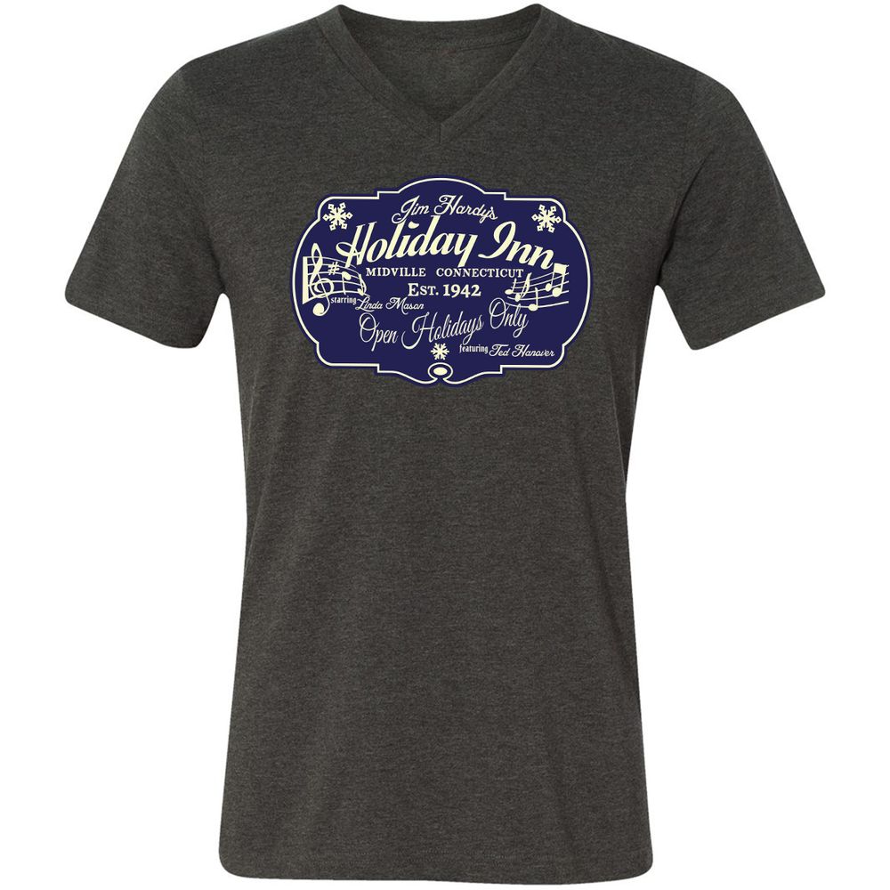 Unisex V-Neck T-Shirt - 84U6ETQT - Dark Grey Heather - 8