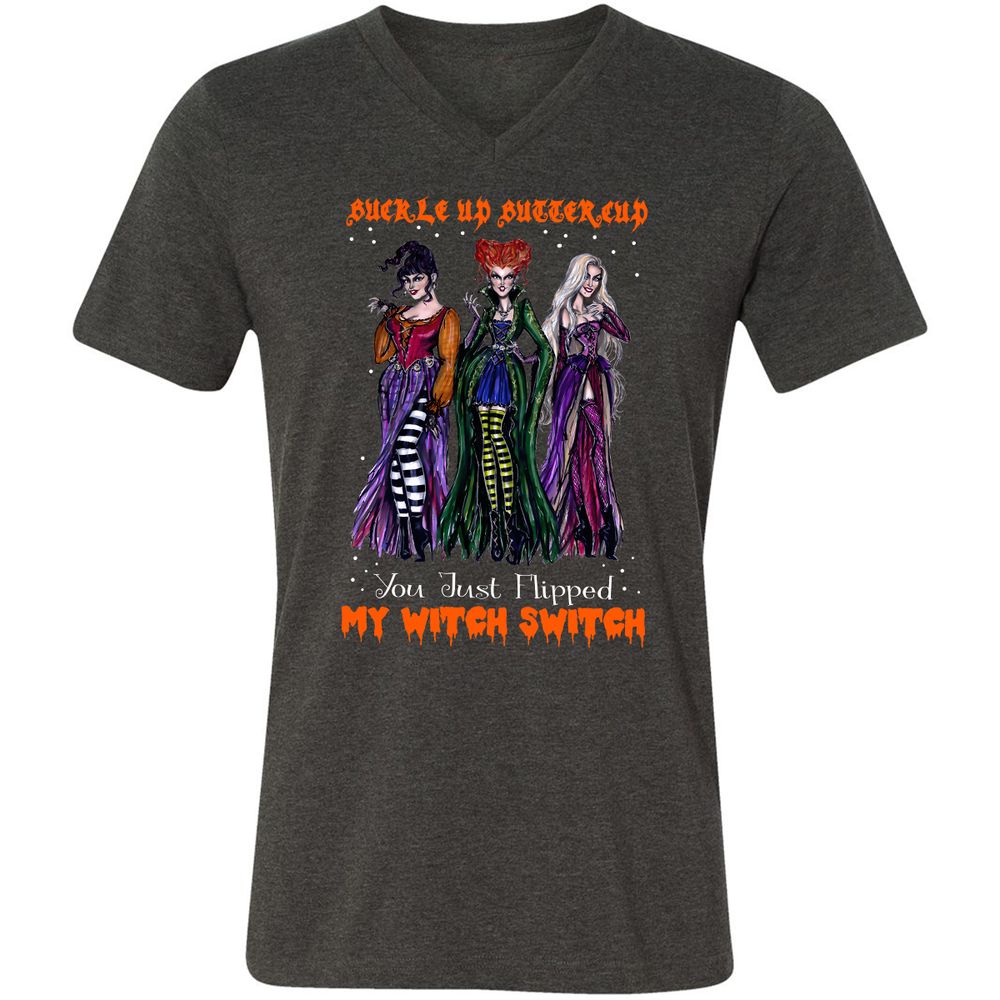 Unisex V-Neck T-Shirt - N7MTNJUT - Dark Grey Heather - 8
