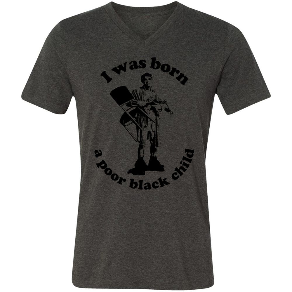Unisex V-Neck T-Shirt - 2PWJ2PJM - Dark Grey Heather - 8