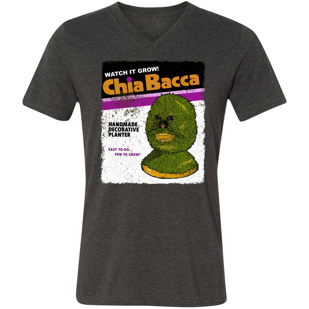 Unisex V-Neck T-Shirt - L9SZHRZ7 - Dark Grey Heather - 8