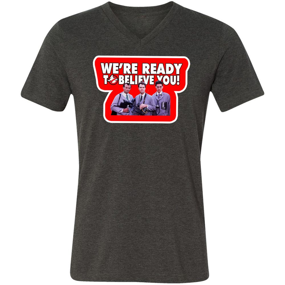Unisex V-Neck T-Shirt - WM2KV58H - Dark Grey Heather - 8