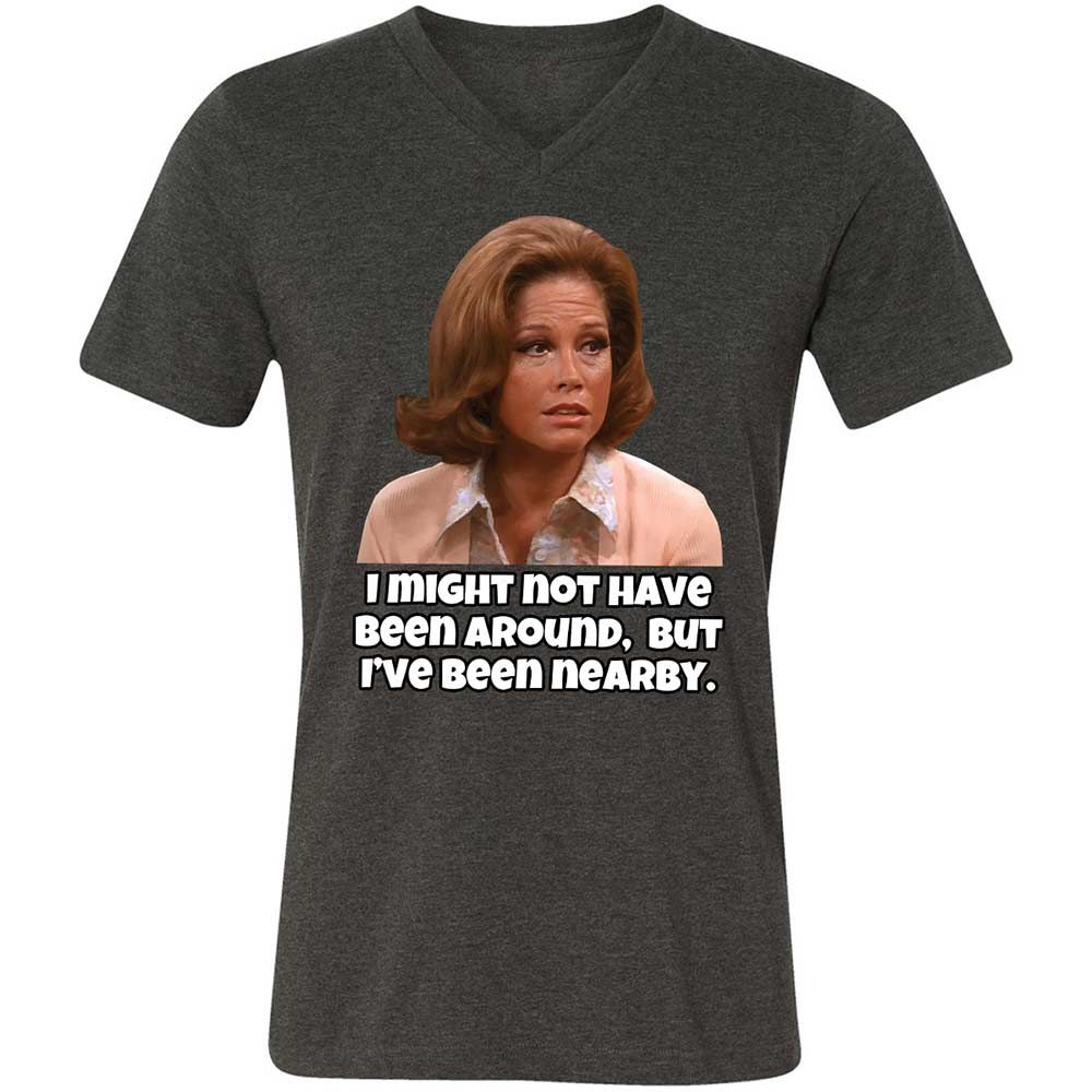 Unisex V-Neck T-Shirt - 71G7AHCK - Dark Grey Heather - 8
