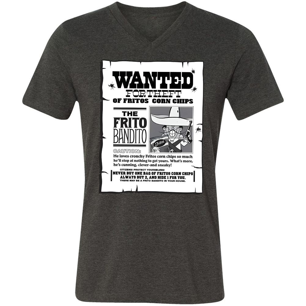 Unisex V-Neck T-Shirt - YWNJ11T5 - Dark Grey Heather - 8