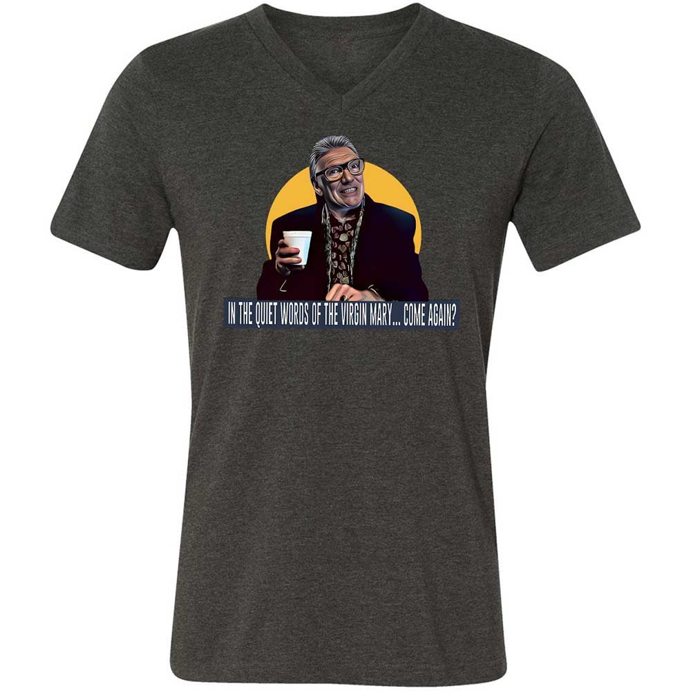 Unisex V-Neck T-Shirt - YCDNM1GN - Dark Grey Heather - 8