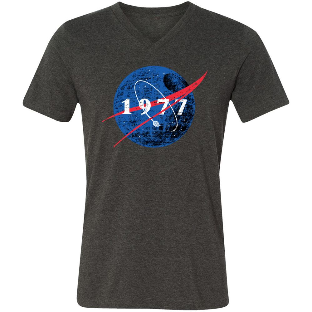 Unisex V-Neck T-Shirt - 2WGG57SE - Dark Grey Heather - 8