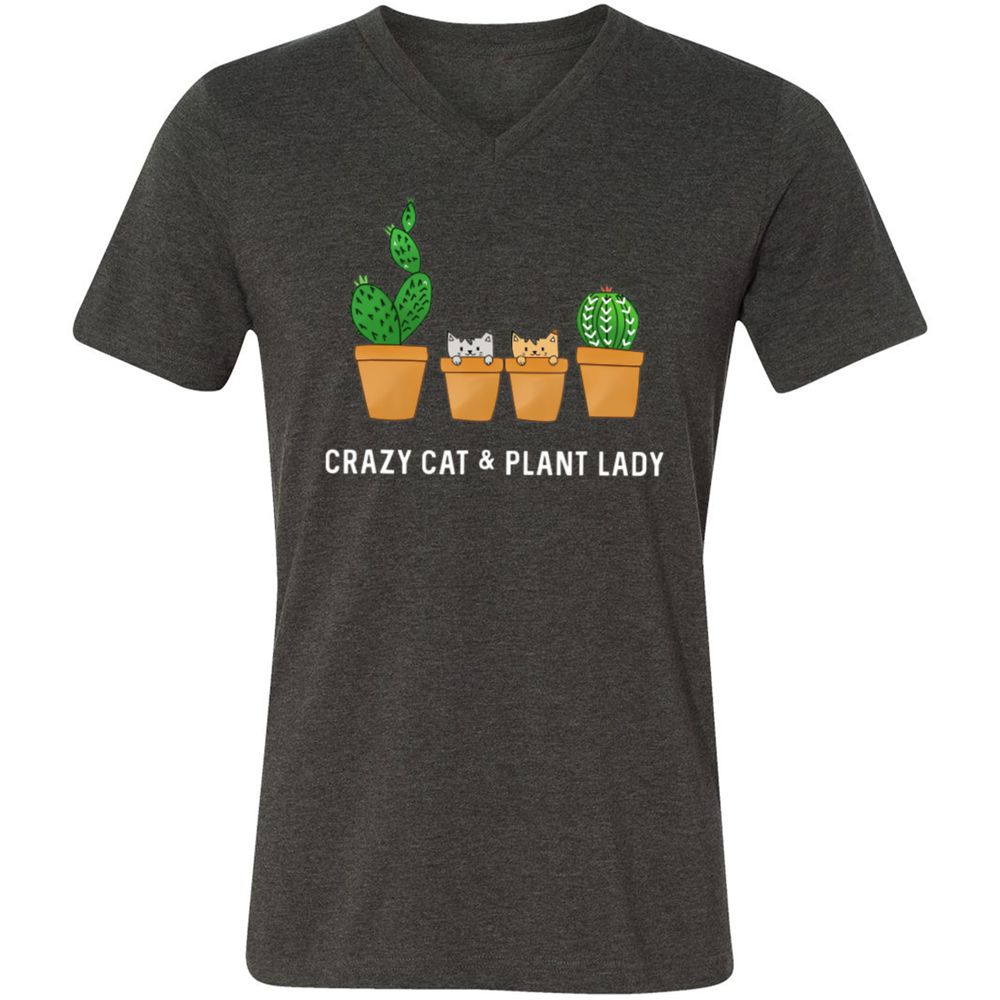 Unisex V-Neck T-Shirt - AN3VBE3U - Dark Grey Heather - 8