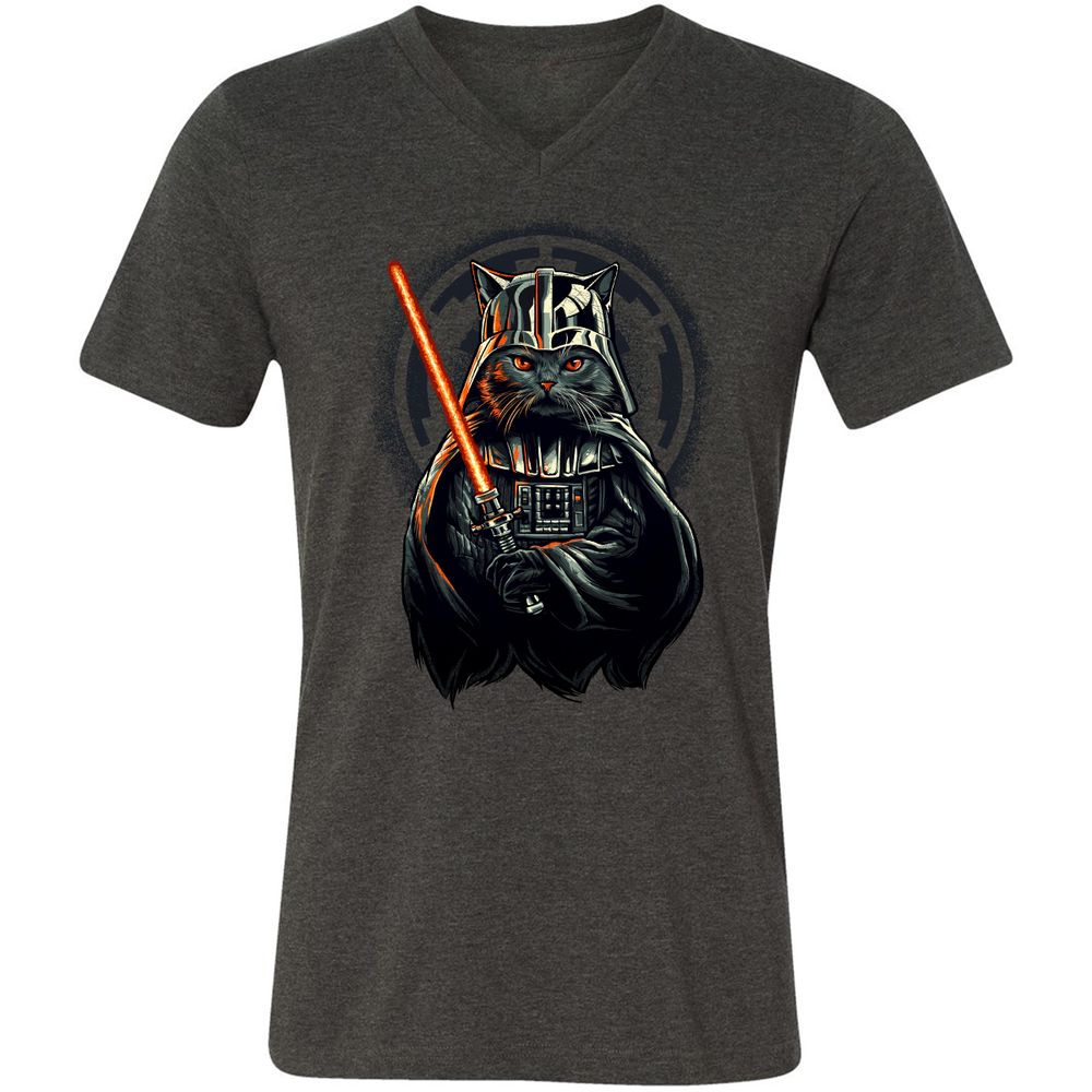 Unisex V-Neck T-Shirt - TE8RQSGW - Dark Grey Heather - 8