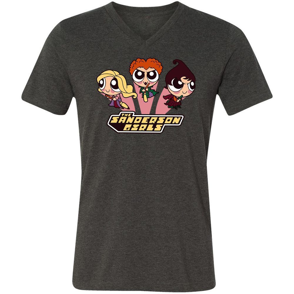 Unisex V-Neck T-Shirt - GZGTFH9X - Dark Grey Heather - 8