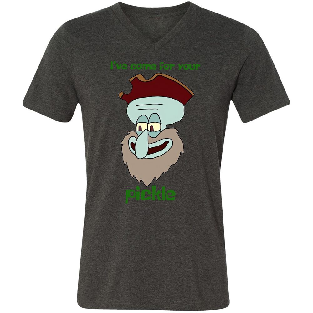 Unisex V-Neck T-Shirt - QX8L8M2Q - Dark Grey Heather - 8