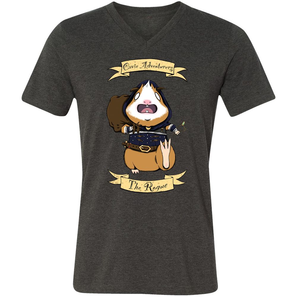 Unisex V-Neck T-Shirt - S34W3N3N - Dark Grey Heather - 8