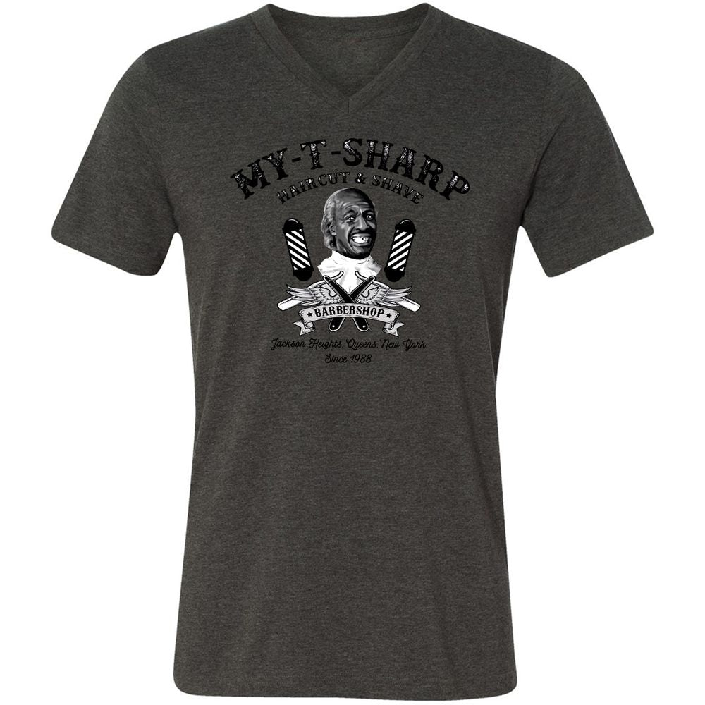 Unisex V-Neck T-Shirt - DFD96A2Y - Dark Grey Heather - 8