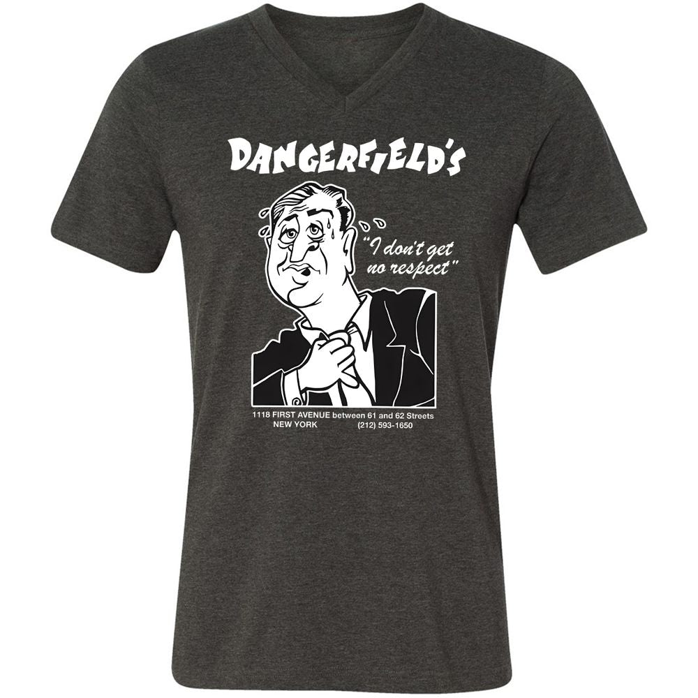 Unisex V-Neck T-Shirt - QSEUU3K2 - Dark Grey Heather - 8
