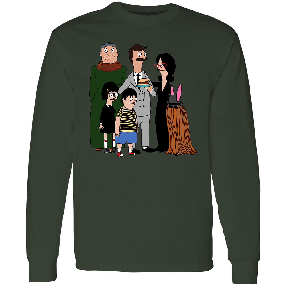 Long Sleeve T-Shirt - NU2XM9ZD - Forest Green - 8