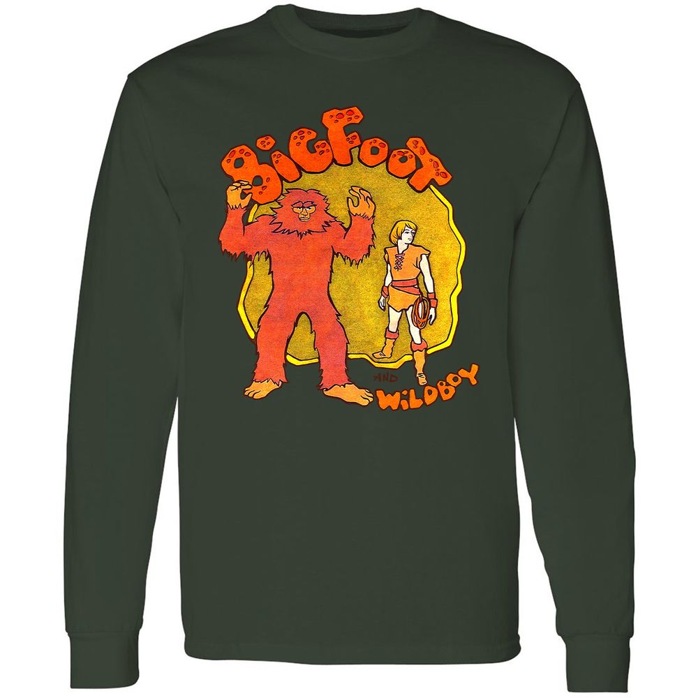 Long Sleeve T-Shirt - E7GVJWAV - Forest Green - 8