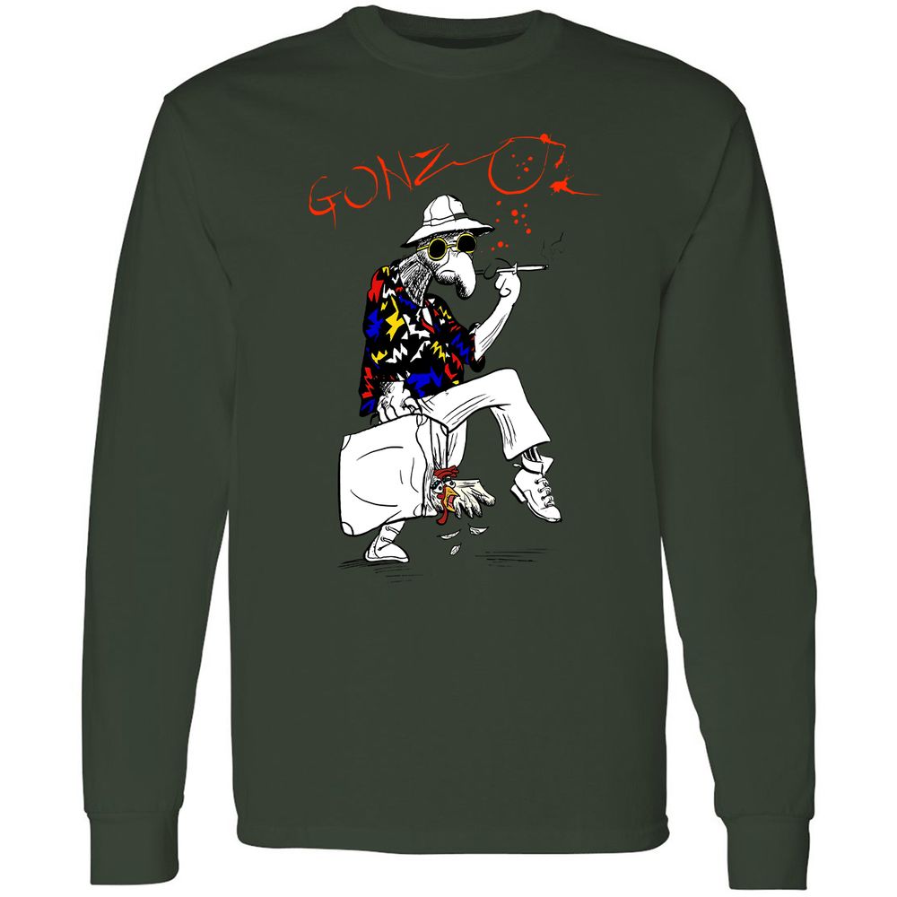 Long Sleeve T-Shirt - 4KDSZ31K - Forest Green - 8