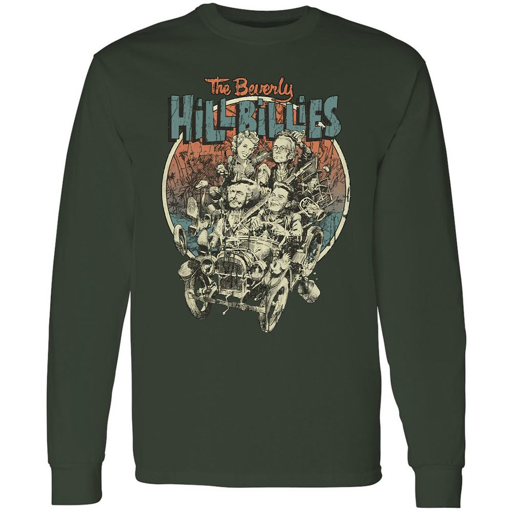 Long Sleeve T-Shirt - X5CJ8QCZ - Forest Green - 8