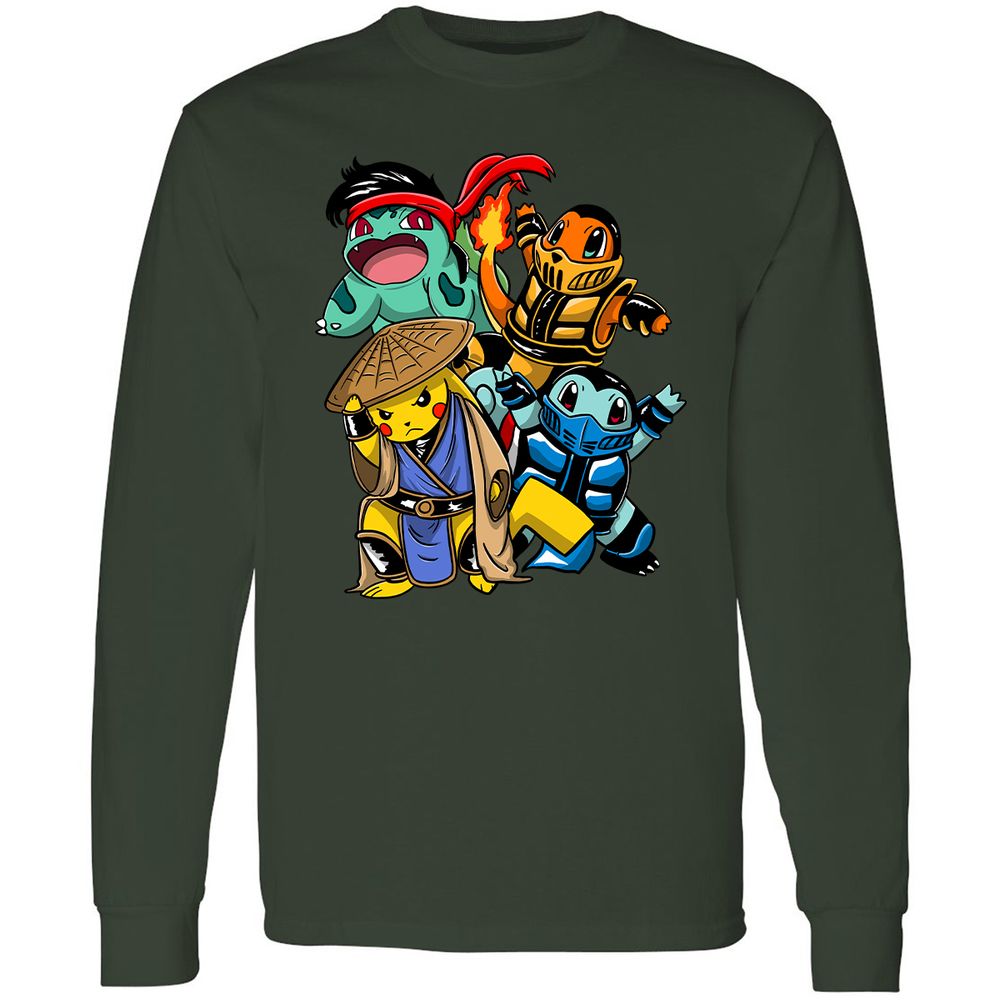 Long Sleeve T-Shirt - 97CS8ZPP - Forest Green - 8