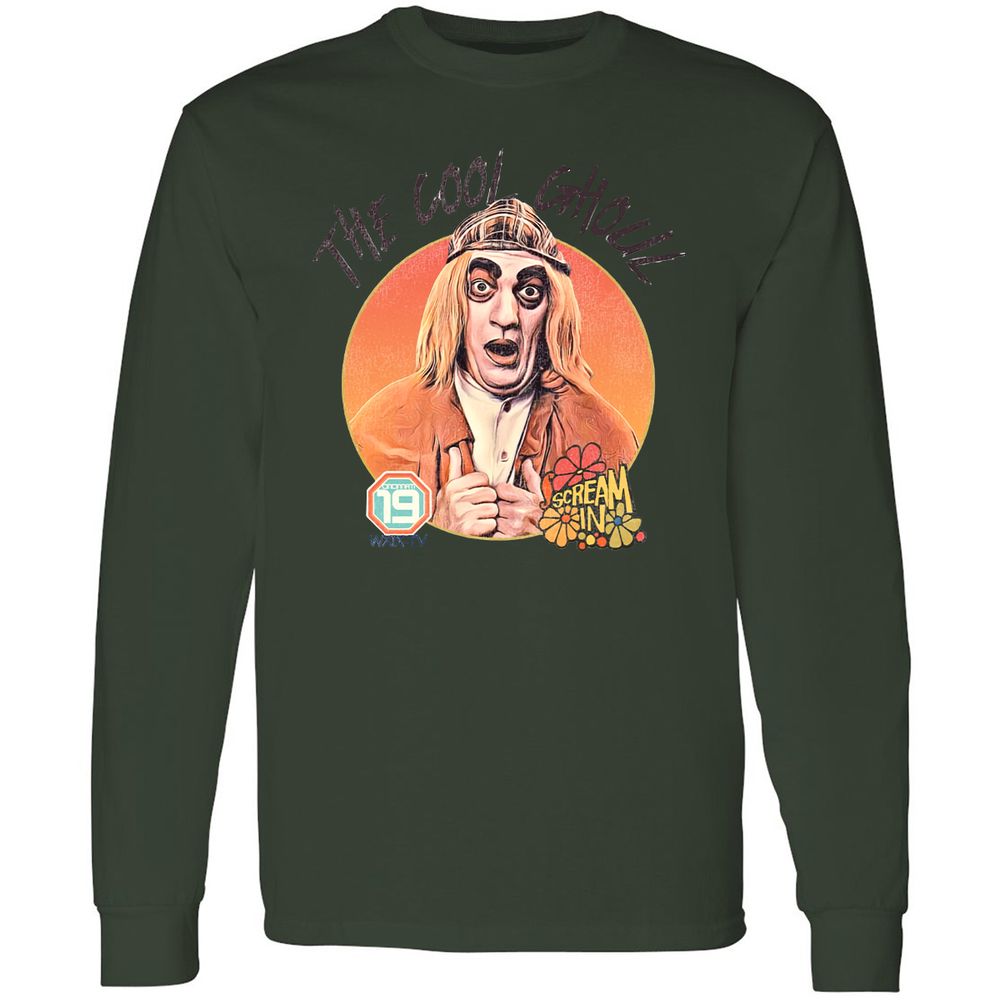 Long Sleeve T-Shirt - MHN8AZK7 - Forest Green - 8