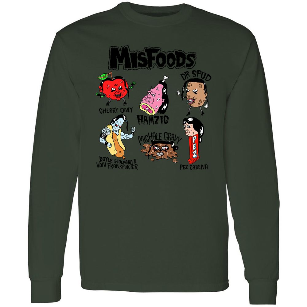 Long Sleeve T-Shirt - 74FYN1S8 - Forest Green - 8