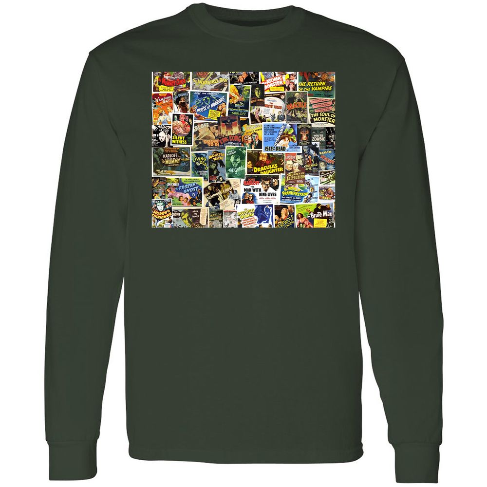 Long Sleeve T-Shirt - SE8HBWZC - Forest Green - 8