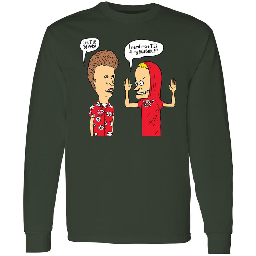 Long Sleeve T-Shirt - Q7JHA61E - Forest Green - 8