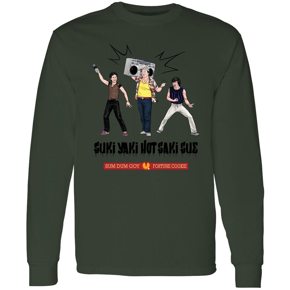 Long Sleeve T-Shirt - B7ABTDC1 - Forest Green - 8