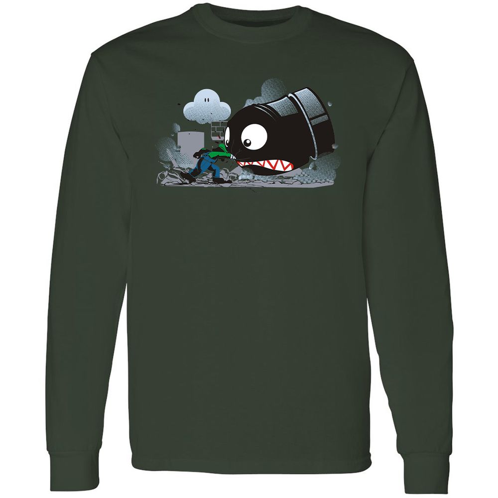 Long Sleeve T-Shirt - 9VVQ4JHY - Forest Green - 8