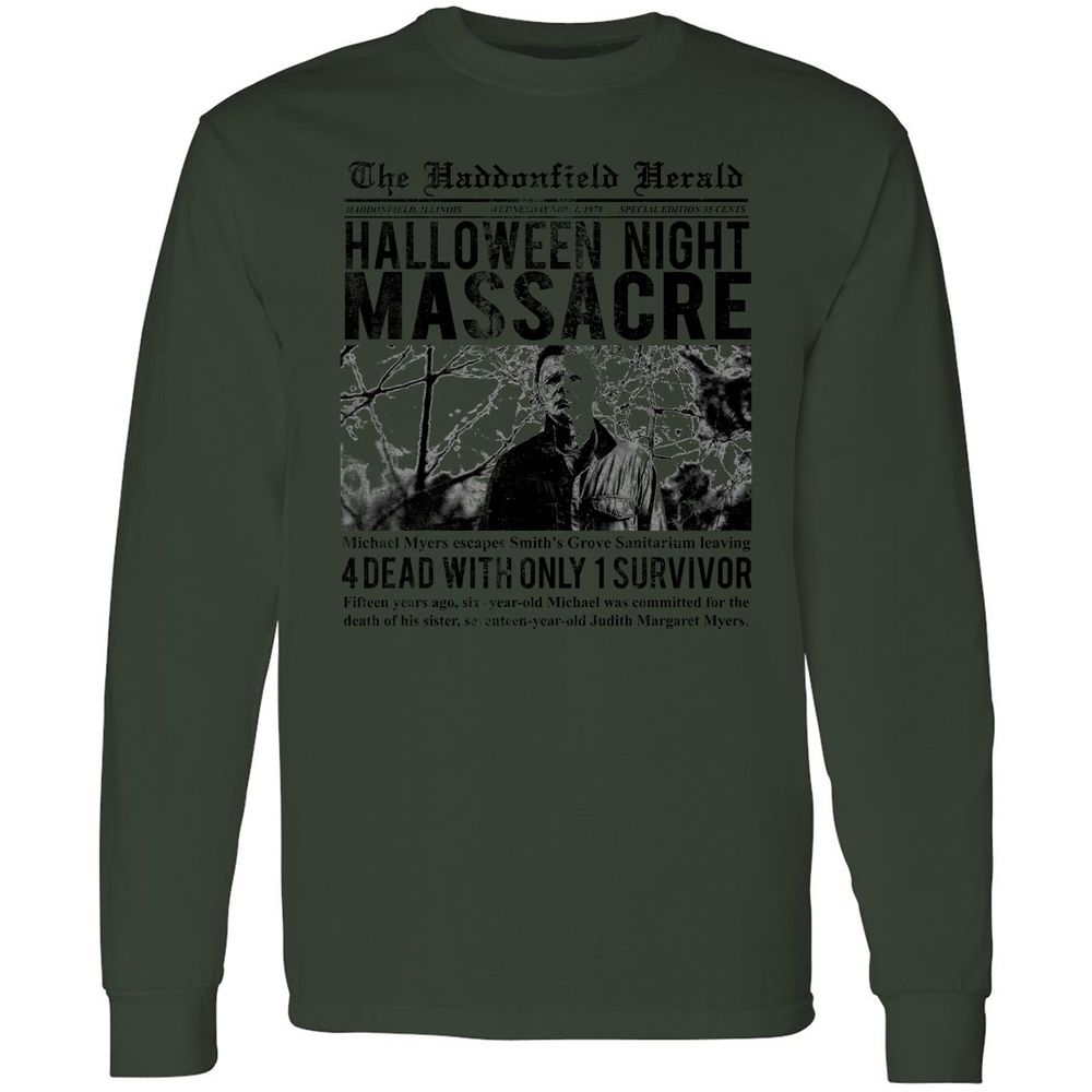 Long Sleeve T-Shirt - RJWQPLDL - Forest Green - 8